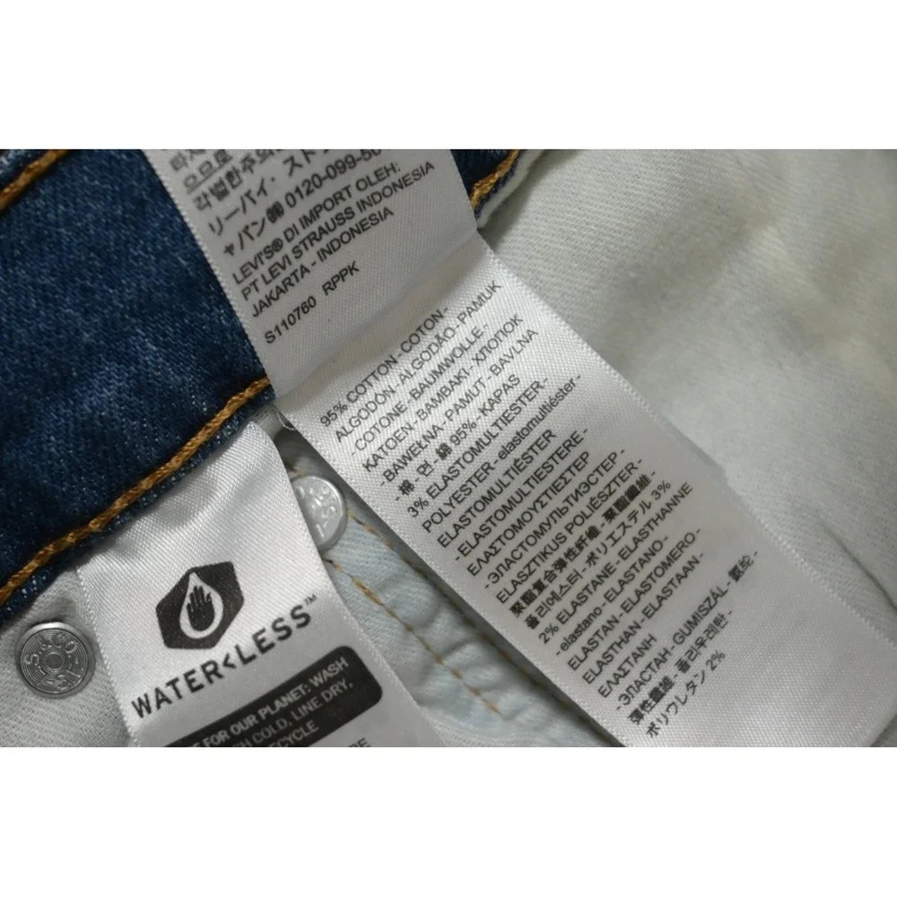 Levis 505 Regular Fit Jeans Mens 38x30 Blue Medium Wash‎ Stretch Denim Excellent